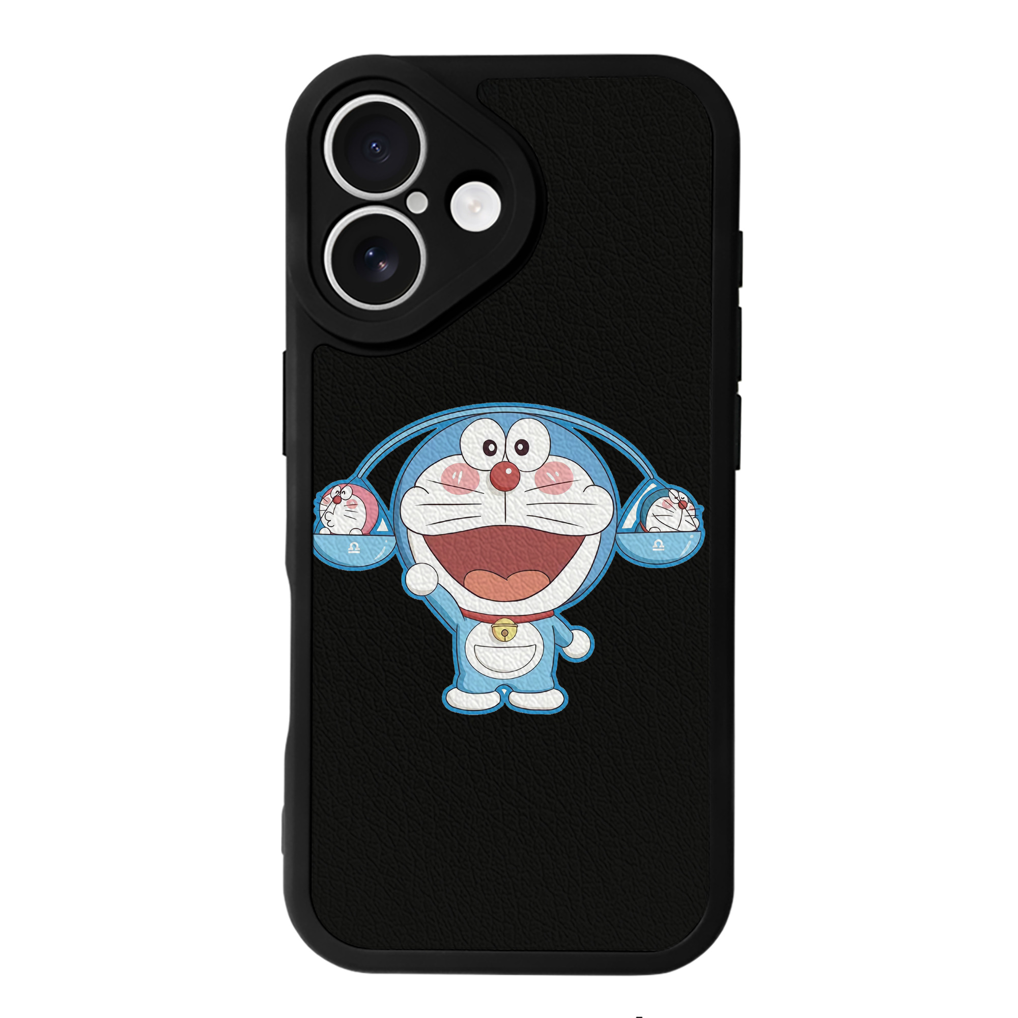 （画像用） ドラえもん Doraemon 【iPhone 16シリーズ対応】シリコンスマホケース（レザー調） 材質：シリコン
